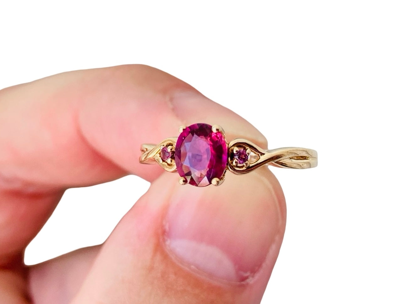 9ct Gold Pink Tourmaline Ring