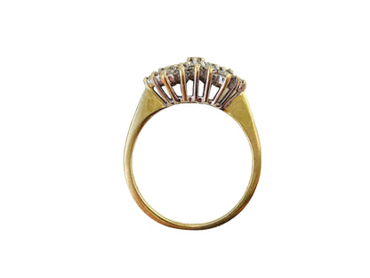 Vintage 18ct Gold Diamond Cluster Ring