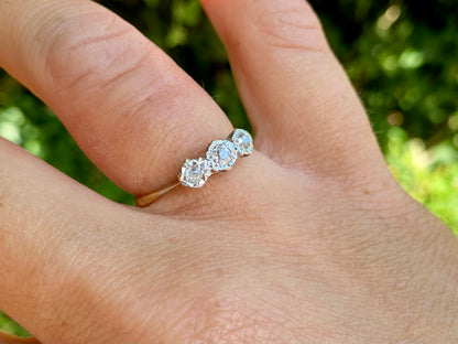 Antique 18ct Gold Three-Stone Diamond Ring
