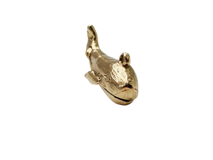 Vintage 9ct Gold Jonah & The Whale Charm or Pendant