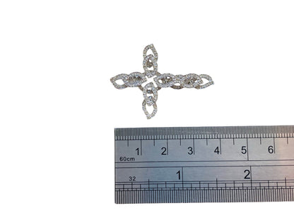 9ct Gold Diamond Cross Pendant