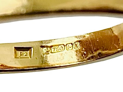 Vintage 18ct Gold 0.50ct Three-Stone Diamond Ring