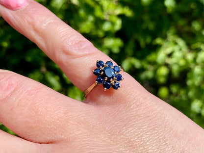 Vintage 9ct Gold Sapphire Ring
