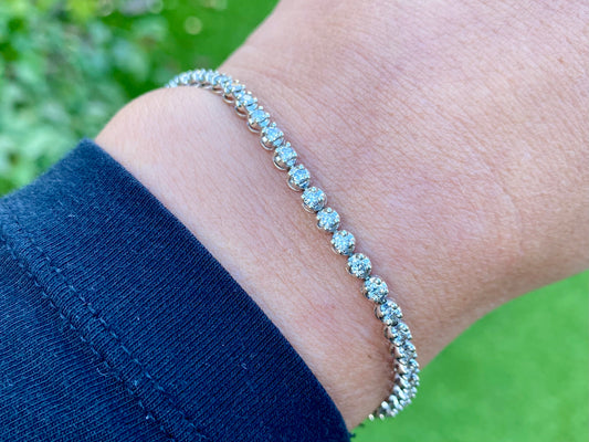 9ct Gold 1.00ct Diamond Bracelet