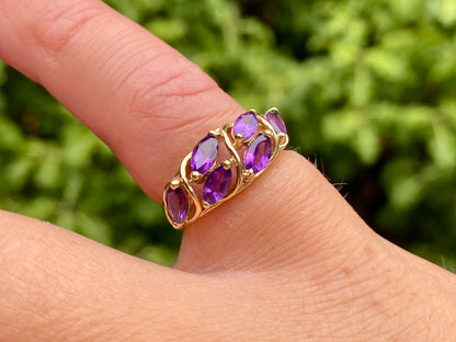 9ct Gold Amethyst Ring