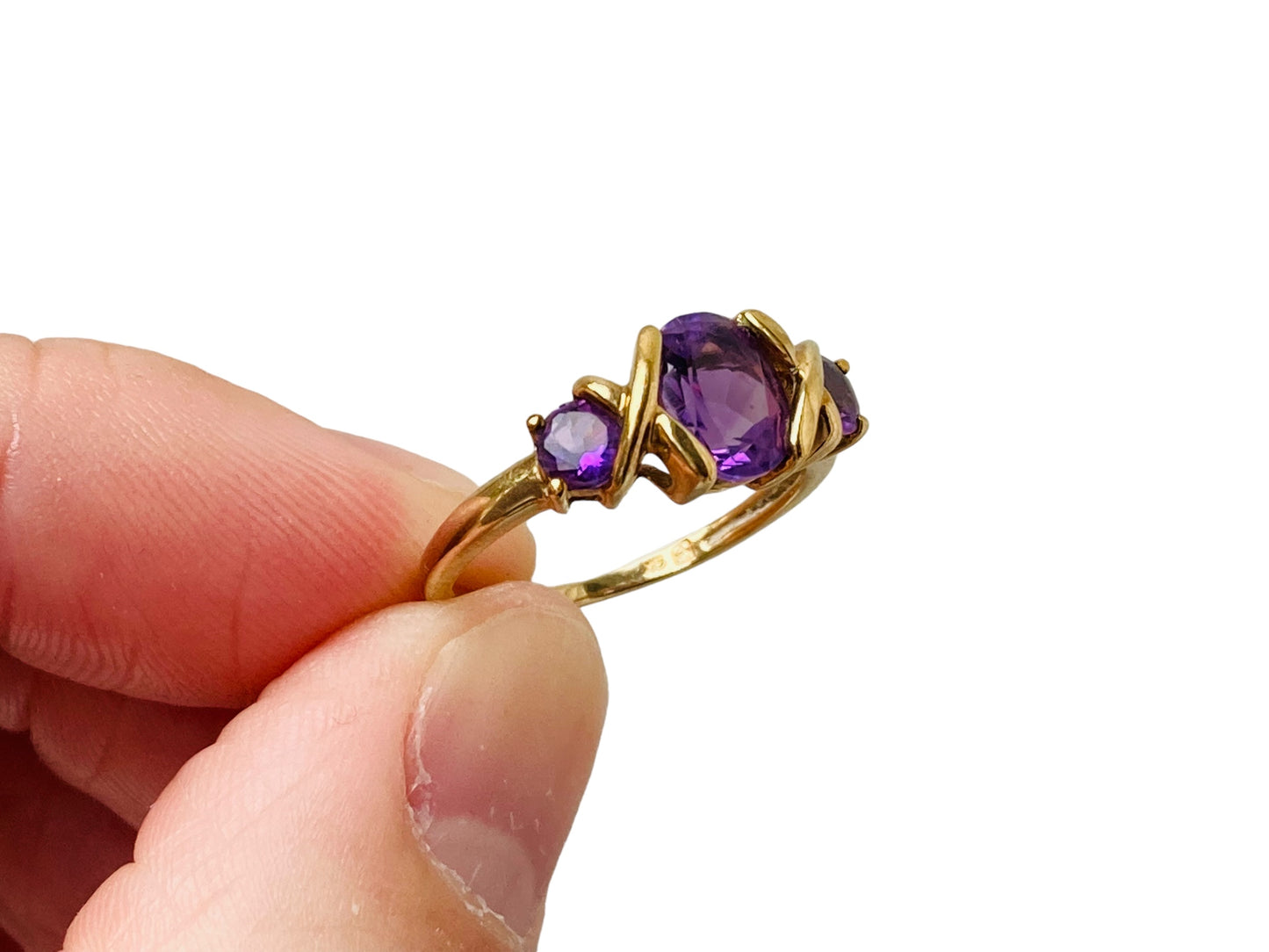 9ct Gold Amethyst Ring