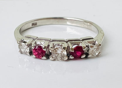 18ct Gold Ruby & Diamond Ring