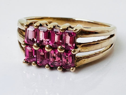 9ct Gold Pink Tourmaline Ring
