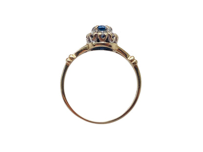 9ct Gold Sapphire & Diamond Ring