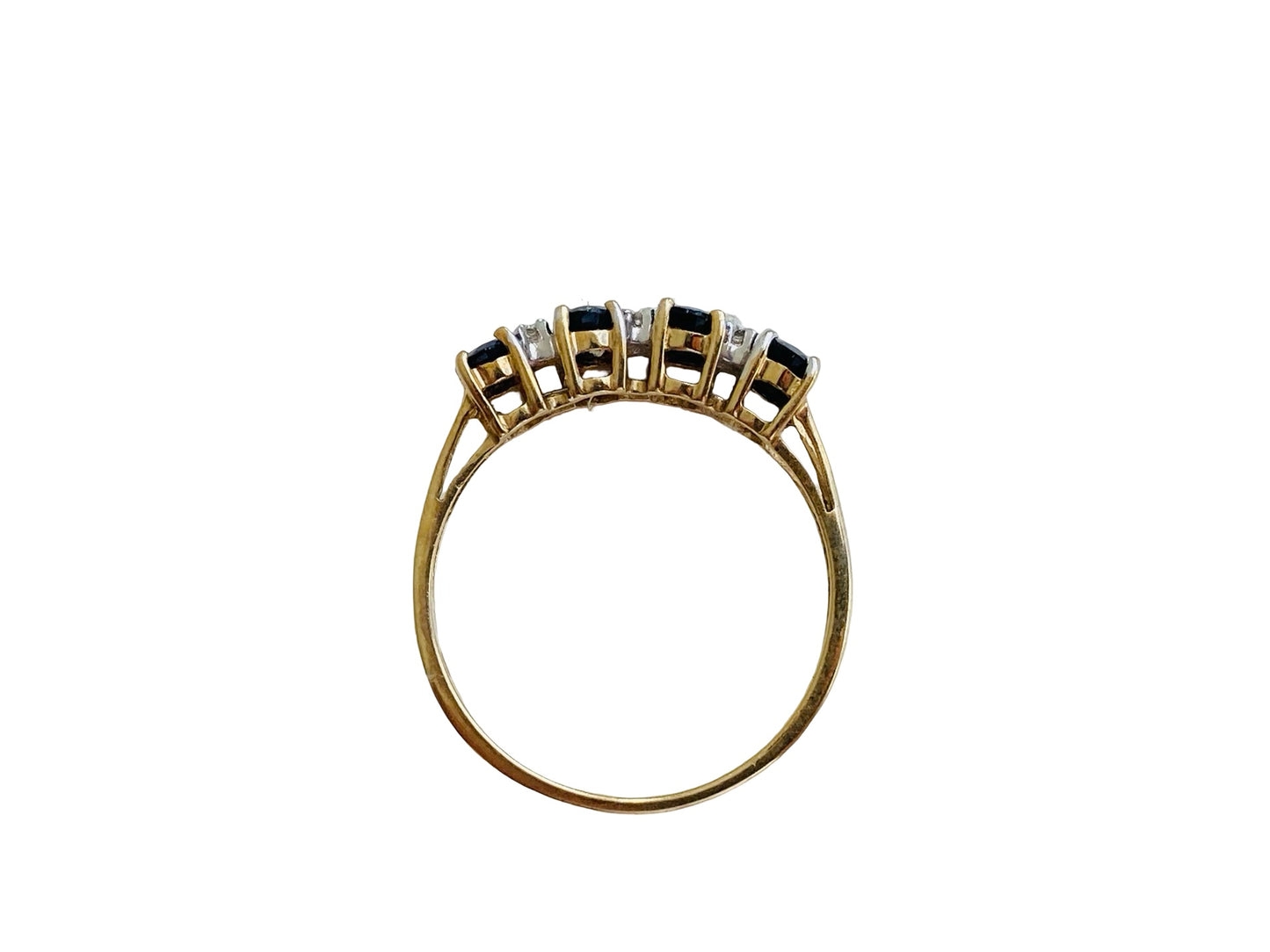 9ct Gold Sapphire & Diamond Ring