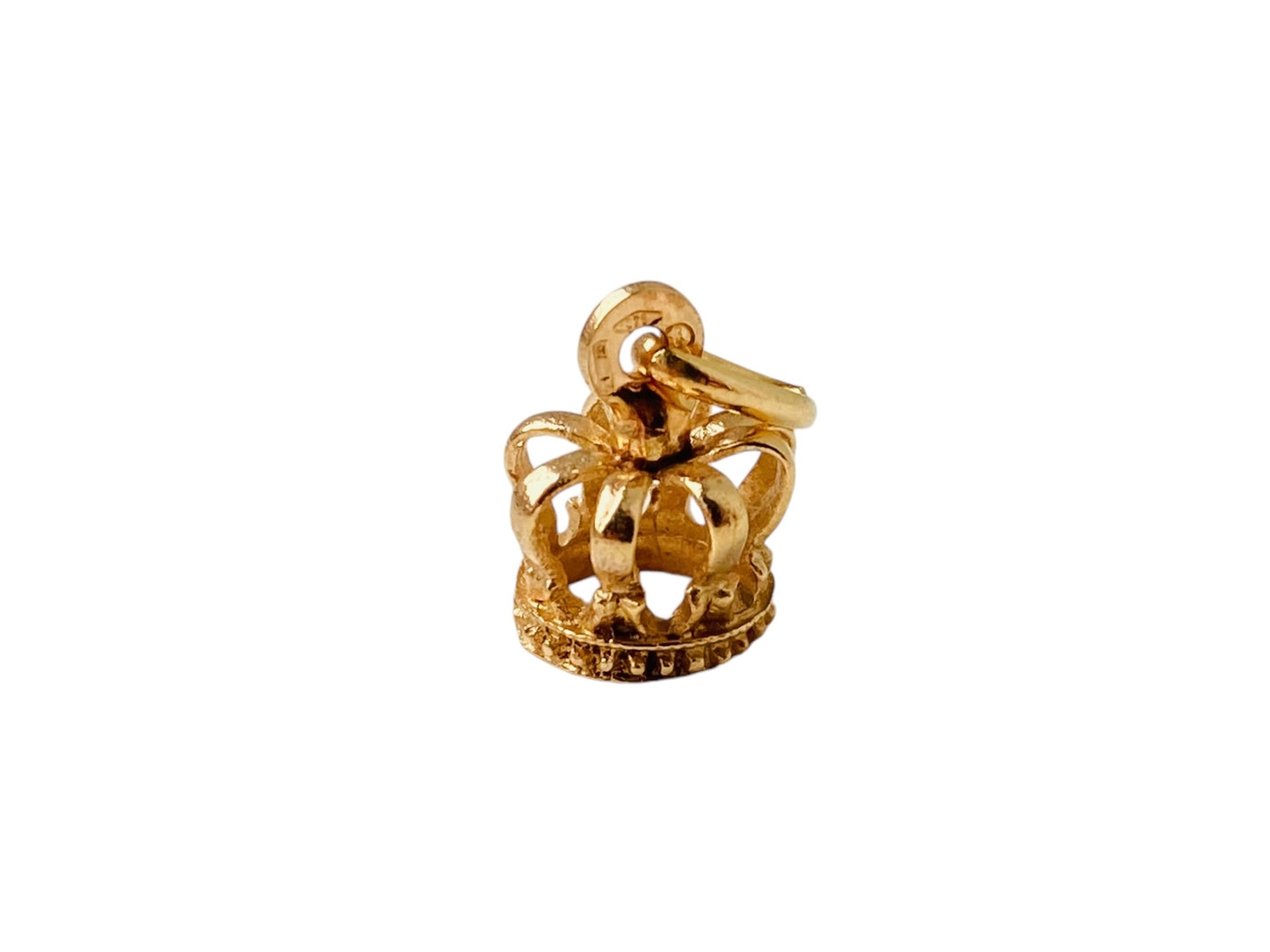 9ct Gold Crown Pendant or Charm