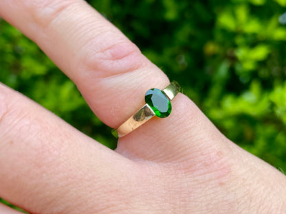 9ct Gold Diopside Ring