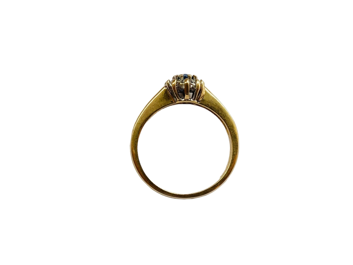 Vintage 9ct Gold Sapphire & Diamond Ring