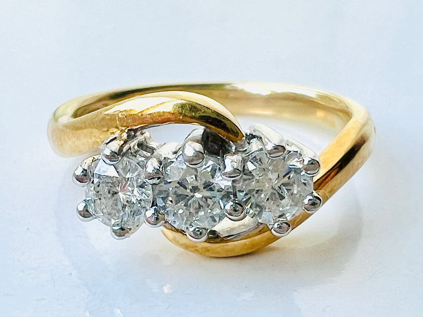 18ct Gold Three-Stone Diamond Ring