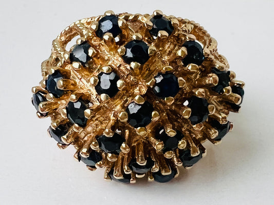 Vintage 9ct Gold Sapphire Ring