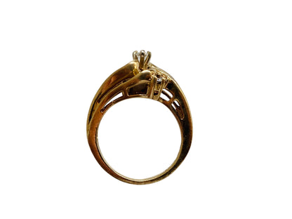 10ct Gold Diamond Ring