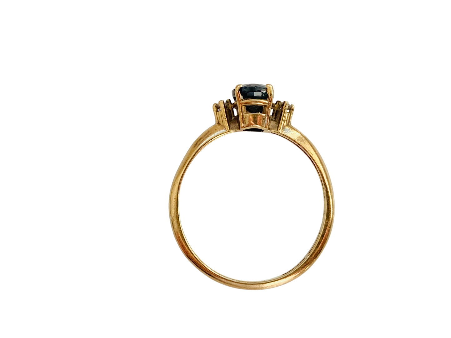 Vintage 9ct Gold Sapphire & Diamond Ring