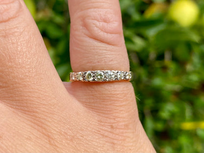 18ct Gold Seven-Stone Diamond Ring