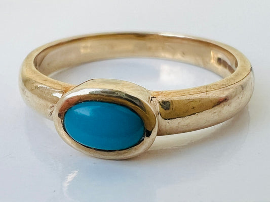 9ct Gold Turquoise Ring