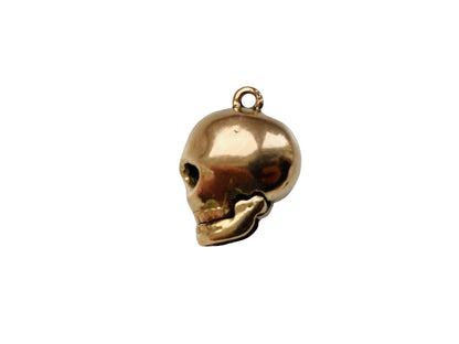 Vintage 9ct Gold Skull Charm or Pendant