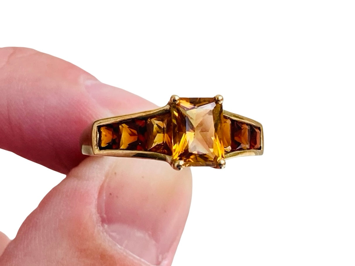 9ct Gold Citrine Ring