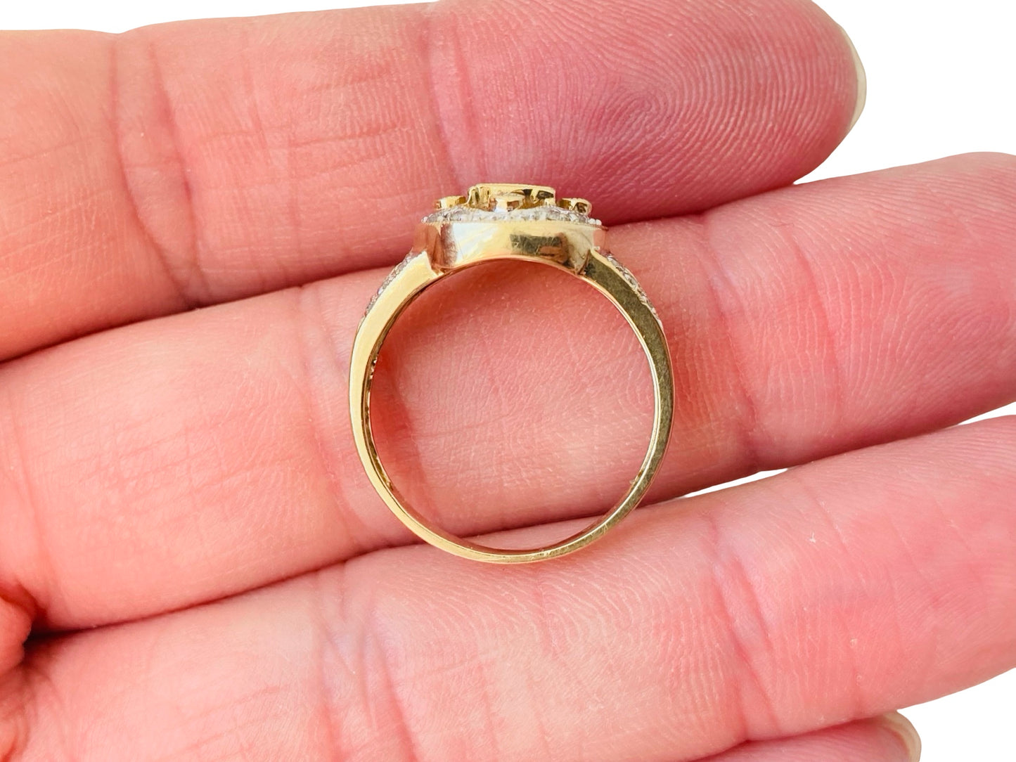 9ct Gold Ruby & Diamond Ring