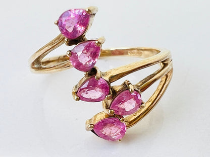 9ct Gold Pink Sapphire Ring