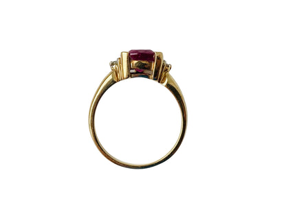 9ct Gold Ruby & Diamond Ring