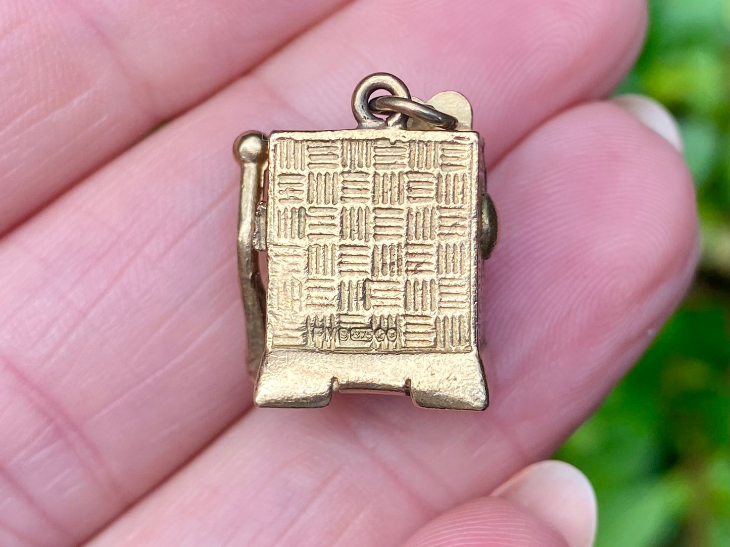 Vintage 9ct Fruit Slot Machine Pendant or Charm