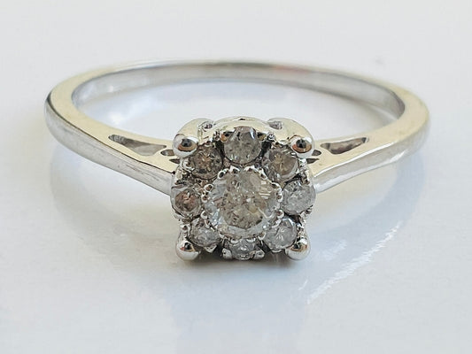 9ct Gold Diamond Ring