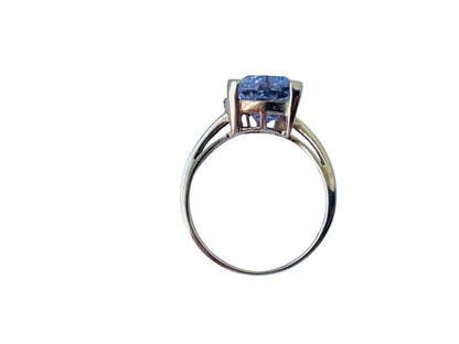 9ct Gold Kunzite & Diamond Ring