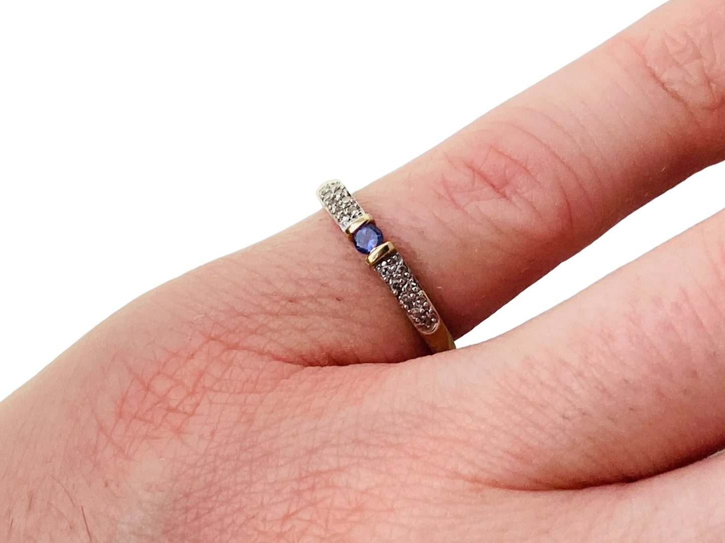 9ct Gold Tanzanite & Diamond Ring