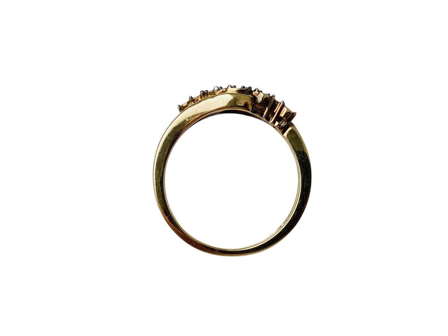 9ct Gold Champagne Diamond Ring