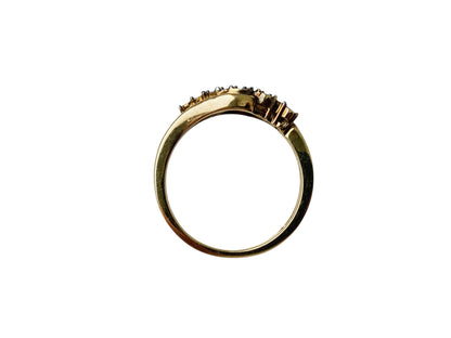 9ct Gold Champagne Diamond Ring