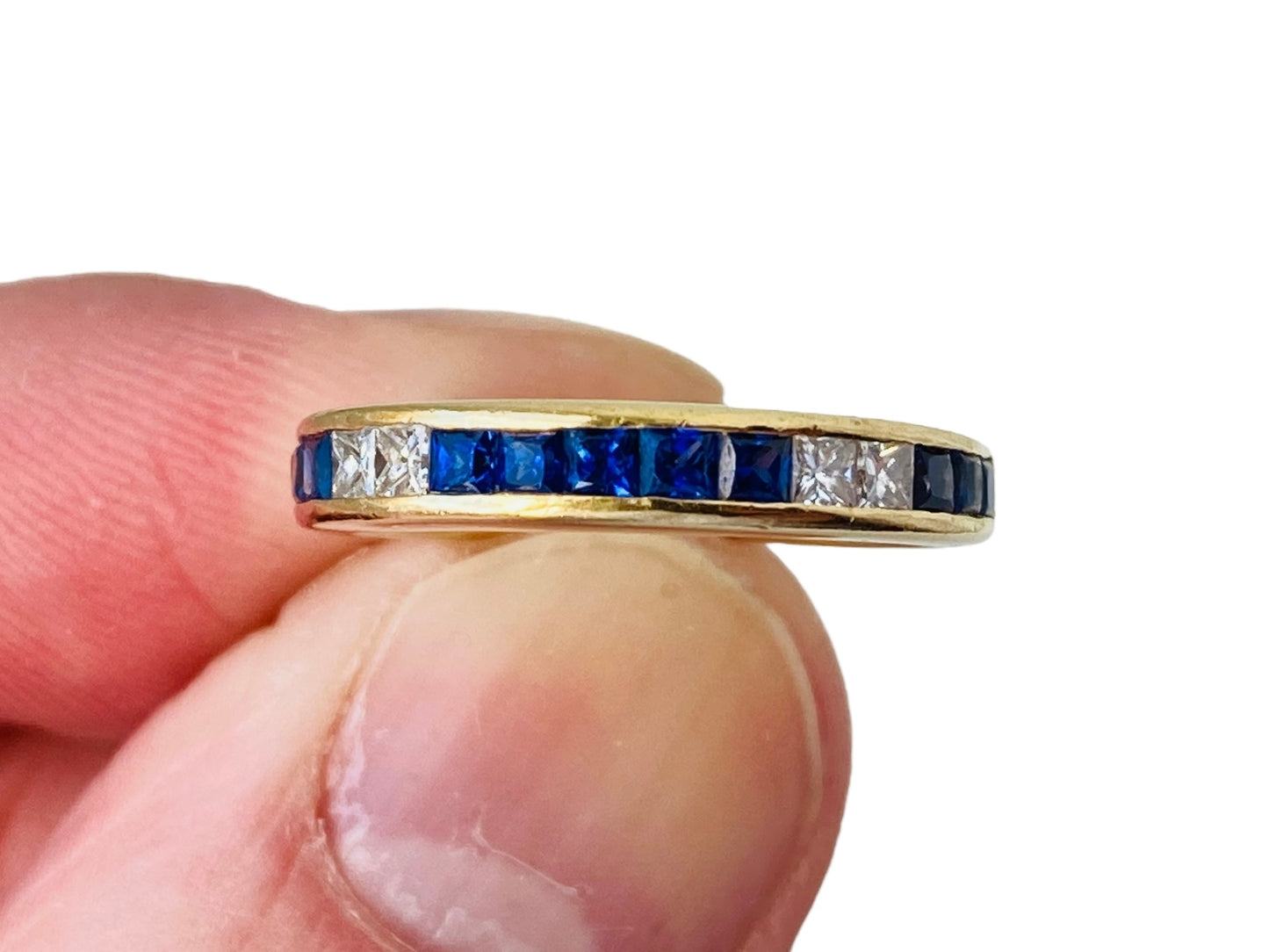 18ct Gold Sapphire & Diamond Ring