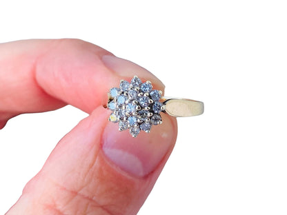 Vintage 9ct Gold Diamond Ring