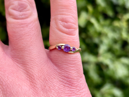 9ct Gold Amethyst Ring