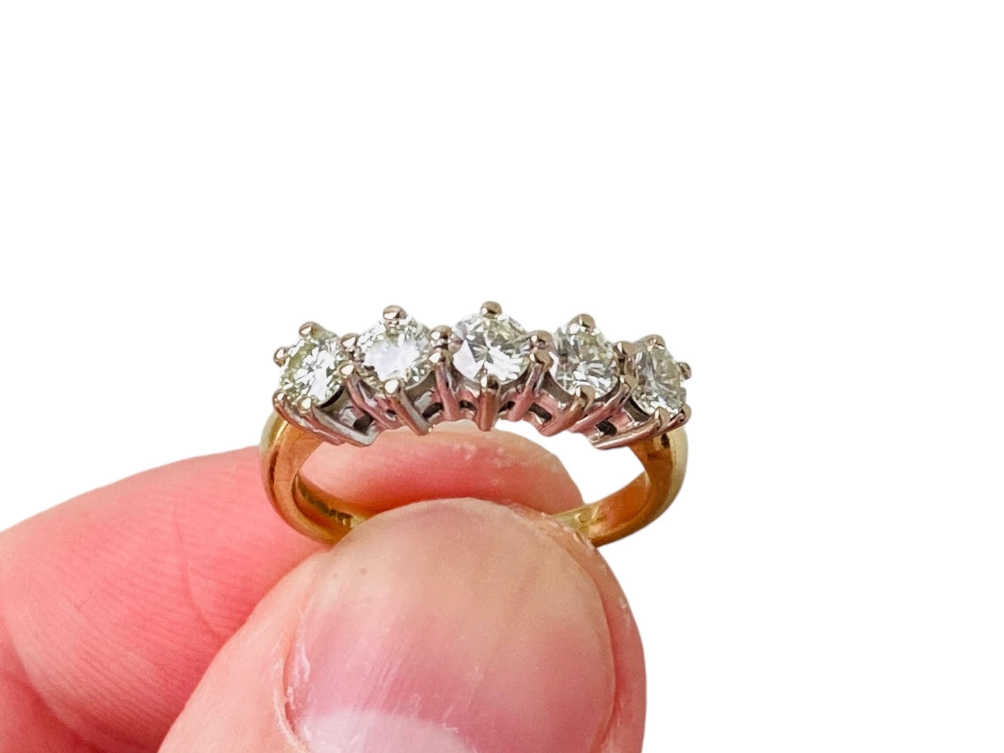 18ct Gold Five-Stone 0.75ct Diamond Ring