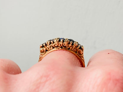 Vintage 9ct Gold Sapphire Ring