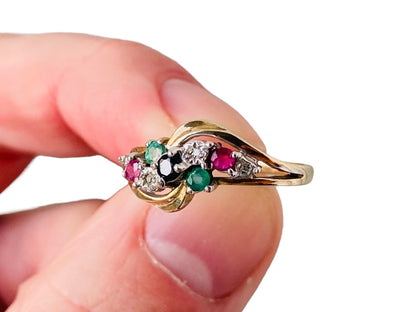 9ct Gold Multi-Gemstone Ring