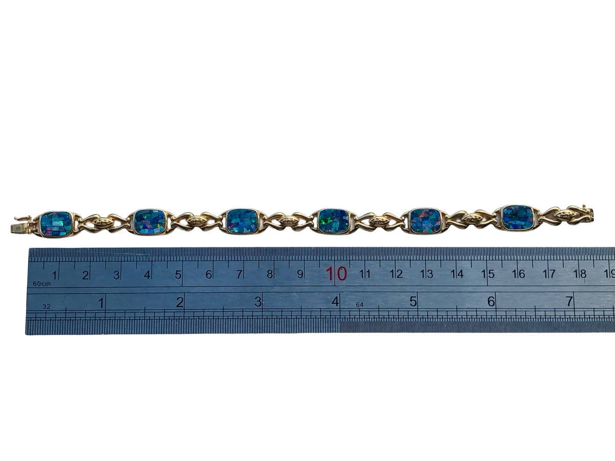 9ct Gold Opal Bracelet