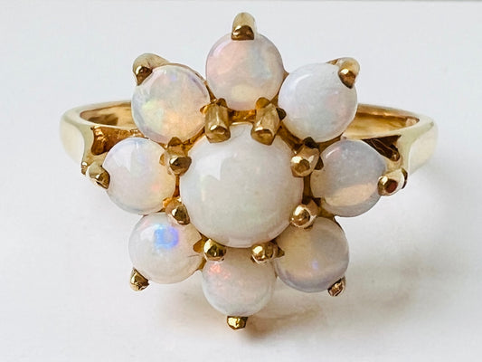 Vintage 9ct Gold Opal Ring