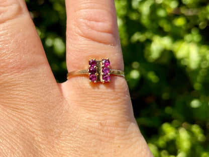 Vintage 9ct Gold Ruby Ring