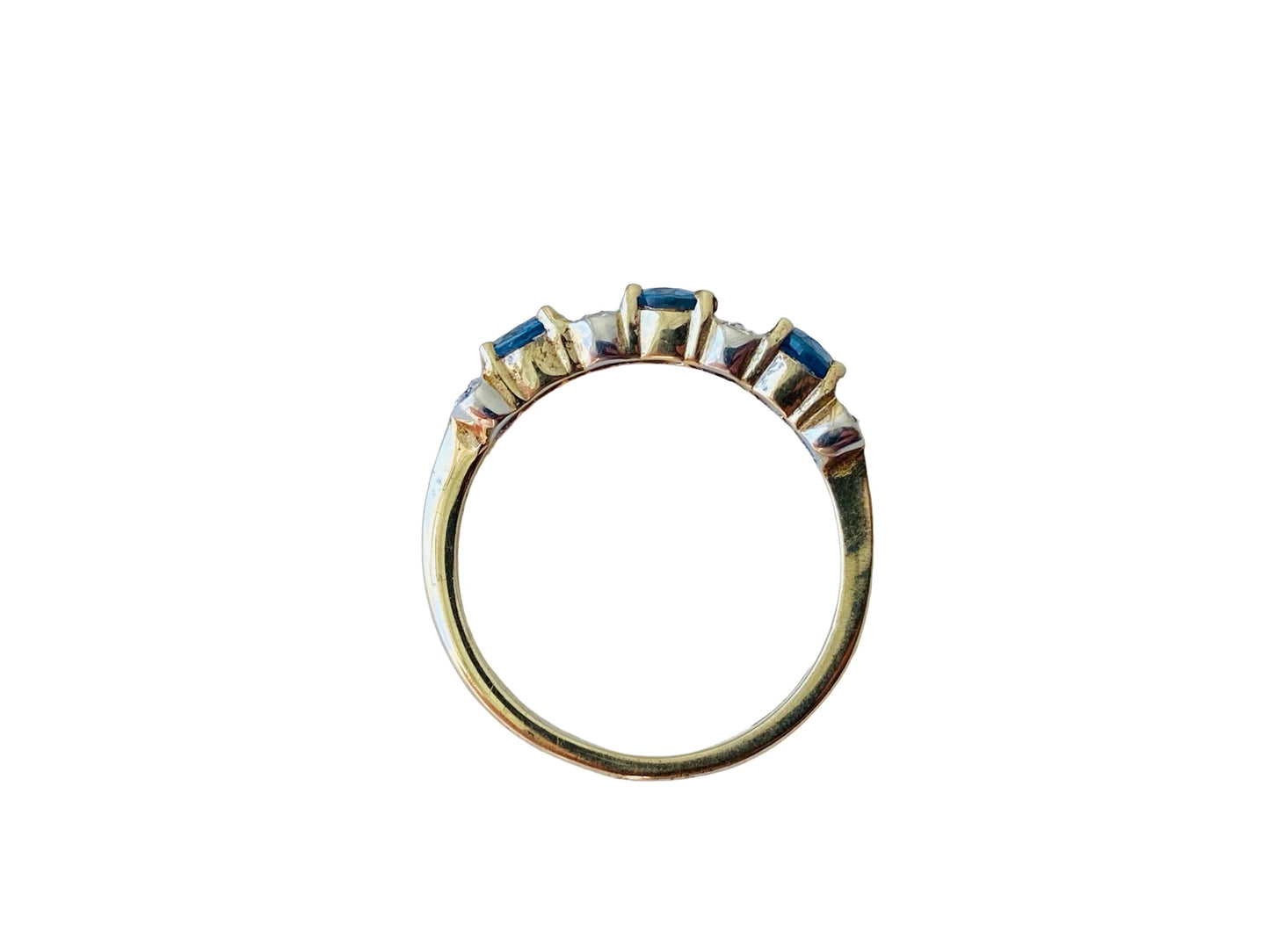 9ct Gold Sapphire & Diamond Ring