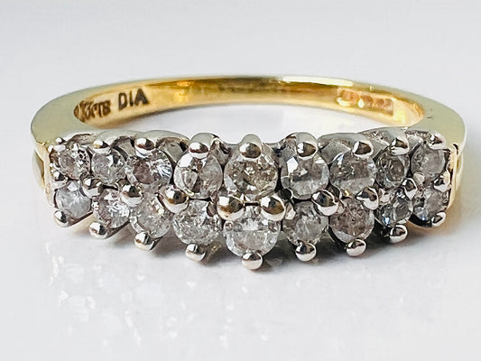 Vintage 18ct Gold Diamond Ring