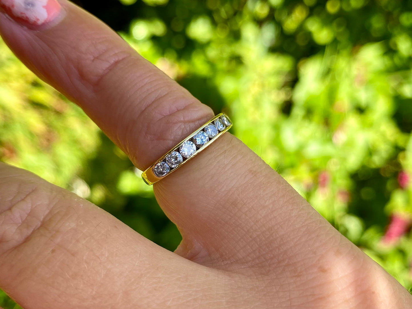18ct Gold Seven-Stone Diamond Ring