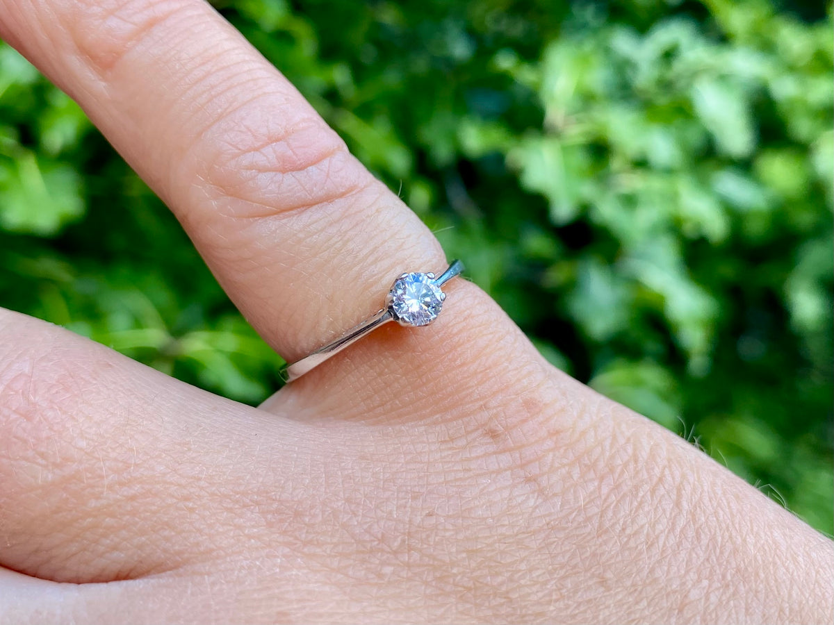9ct Gold Diamond Solitaire Ring