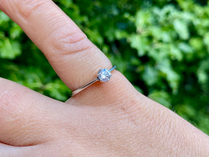 9ct Gold Diamond Solitaire Ring