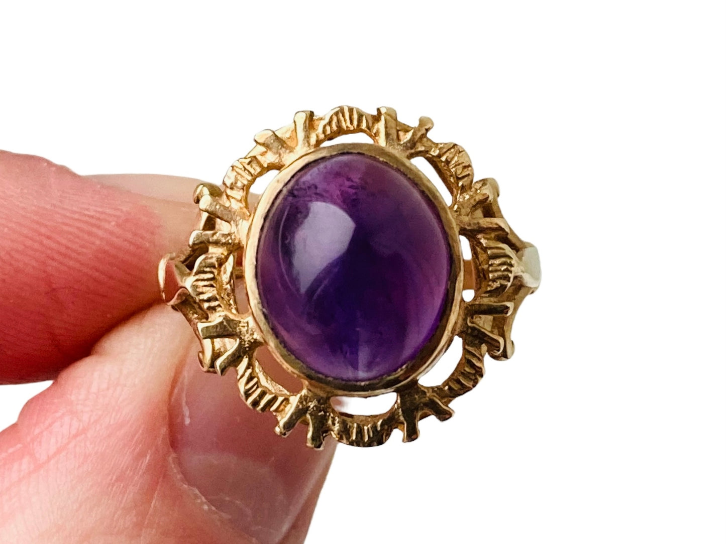 Vintage 9ct Gold Amethyst Ring
