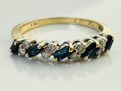 18ct Gold Sapphire & Diamond Ring